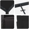vidaXL Set da Pranzo per Giardino con cuscino 7 pcs Nero polyrattan
