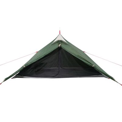 vidaXL Tenda da Campeggio per 1 Persona Verde Impermeabile