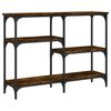 vidaXL Tavolo Consolle Rovere Fumo 102x29x75 cm in Legno Multistrato