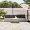 vidaXL Divano da Giardino con Cuscini 5 Posti Grigio Chiaro Polyrattan