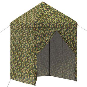 vidaXL Tendone con 4 Pareti Laterali 2 x 2 m Camouflage Militare