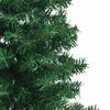 vidaXL Albero di Natale Artificiale Angolare con 150 LED Verde 150 cm