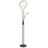vidaXL Lampada a Stelo 18 W Argento 180 cm Dimmerabile