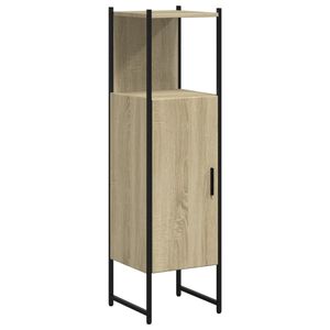 vidaXL Mobile da Bagno Rovere Sonoma 33x33x120,5 cm Legno Multistrato
