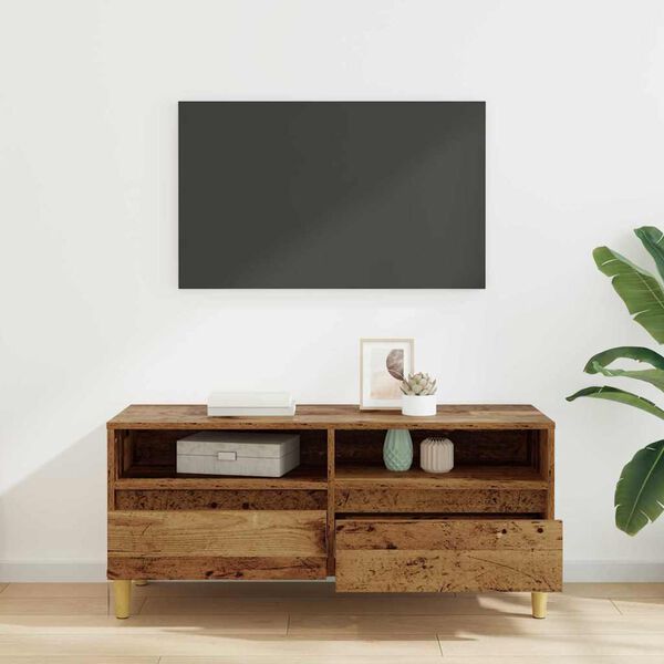 vidaXL Mobile TV Legno vecchio 100 x 34,5 x 44,5 cm Legno multistrato