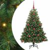 vidaXL Albero di Natale artificiale Verde 120 cm PE e PVC
