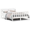 vidaXL Letto senza Materasso Bianco 120x200 cm Legno Massello di Pino
