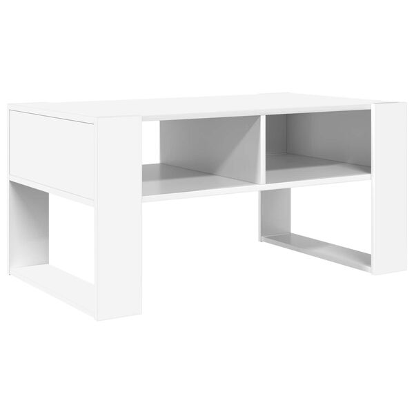 vidaXL Tavolino da salotto Bianco 92 x 53 x 45 cm Legno multistrato
