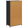 vidaXL Credenza Rovere Nero 62 x 32 x 106,5 cm Legno multistrato