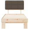 vidaXL Letto con Testiera Rivestita Talpa 100 x 200 cm Pino massello