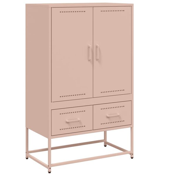 vidaXL Credenza Rosa 68x39x111,5 cm Acciaio