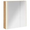 vidaXL Mobiletto per specchio da bagno Rovere Artigianale