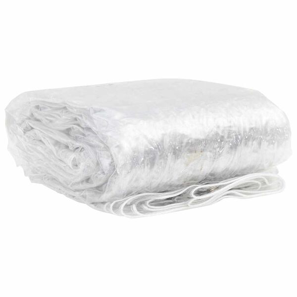 vidaXL Telone Trasparente con Occhielli 5x12 m in PVC