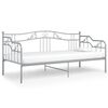 vidaXL Telaio Divano Letto Grigio in Metallo 90x200 cm