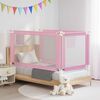 vidaXL Sponda Letto di Sicurezza per Bambini Rosa 150x25 cm Tessuto