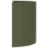 vidaXL Fioriera Verde oliva 60 x 30 x 50 cm Acciaio