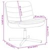 vidaXL Sedia girevole Talpa 63 x 75 x 76 cm Tessuto