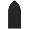 vidaXL Specchio da Giardino Nero 100x45 cm in Ferro per Uso Esterno