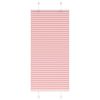 vidaXL Tenda Plissettata Rosa 55x150 cm Larghezza Tessuto 54,4 cm