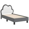 vidaXL Struttura letto per bambini con testata Grigio chiaro PU