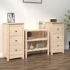 vidaXL Credenze 2 pz 40x35x80 cm in Legno Massello di Pino
