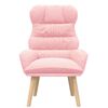 vidaXL poltrona Rosa 69 x 74 x 93 cm Tessuto Sherpa