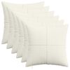 vidaXL Federa 6 pz ALMELO Crema 40 x 40 cm corduroy