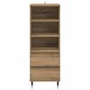 vidaXL Credenza Rovere artigianale 40 x 36 x 110 cm Legno multistrato