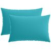 vidaXL Federa 2 pcs HEERLEN Turchese 30 x 50 cm Poliestere