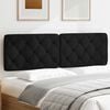 vidaXL Cuscino Testiera Nero 160 cm in Tessuto