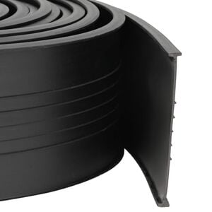 vidaXL Sigillo Porta Garage Nero 70 x 6 mm 2,5 m PVC