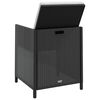 vidaXL Set da Pranzo da Giardino 13 pz con Cuscini in Polyrattan Nero