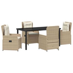 vidaXL Set da Pranzo per Giardino 5 pcs Beige e Grigio Chiaro