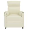 vidaXL Poltrona Massaggiante Elettrica Crema Similpelle