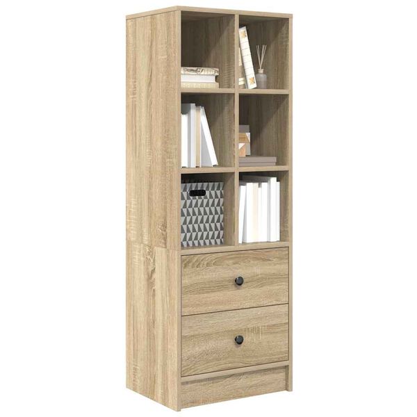vidaXL Credenza con cassetto Rovere Sonoma 45,5 x 34 x 127 cm