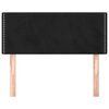 vidaXL Testiera Nera 80x5x78/88 cm in Velluto