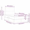 vidaXL Letto con contenitore e materasso Grigio scuro 120 x 190 cm