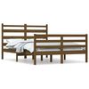 vidaXL Giroletto in Legno Massello di Pino 120x200 cm Marrone Ambra