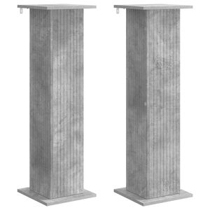 vidaXL Supporto per piante 2 pcs Grigio Cemento 30,5 x 30 x 100,5 cm