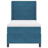 vidaXL Letto a molle con testiera Blu 100 x 200 cm Velluto