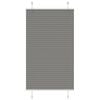 vidaXL Tenda Plissettata Antracite 80x100 cm Larghezza Tessuto 79,4 cm