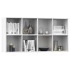 vidaXL Libreria/Credenza Bianco Lucido 66x30x130 cm Legno Multistrato