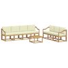 vidaXL Set di divani da esterno 7 pcs