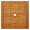 vidaXL Tavolo da Giardino Pieghevole 60x60x75 cm in Massello di Acacia