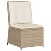 vidaXL Set Divani da Giardino 5 pz con Cuscini in Polyrattan Beige
