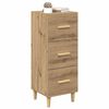 vidaXL Credenza rovere artigianale 34.5 x 34 x 90 cm Legno multistrato