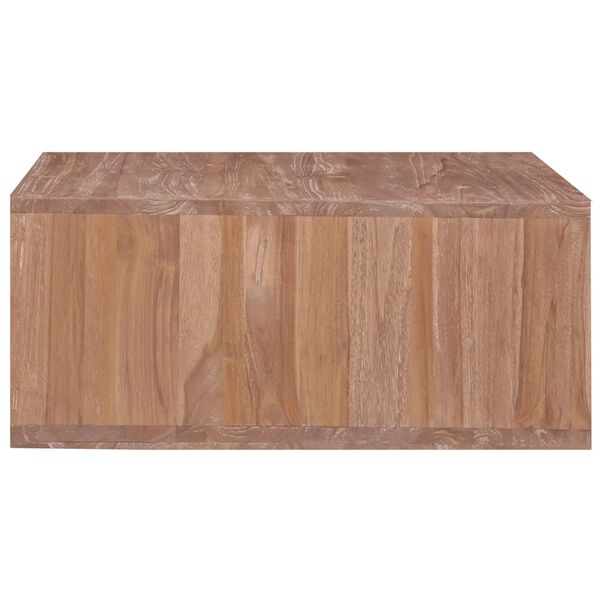 vidaXL Tavolino da Salotto 70x70x30 cm in Legno Massello di Teak