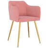 vidaXL Sedie da Pranzo 6 pz Rosa in Velluto