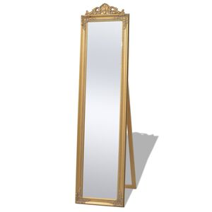 vidaXL Specchio Autoportante Stile Barocco 160x40 cm Oro