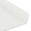 vidaXL Mensola sospesa 2 pcs Bianco 80 x 9 x 2,5 cm Acciaio